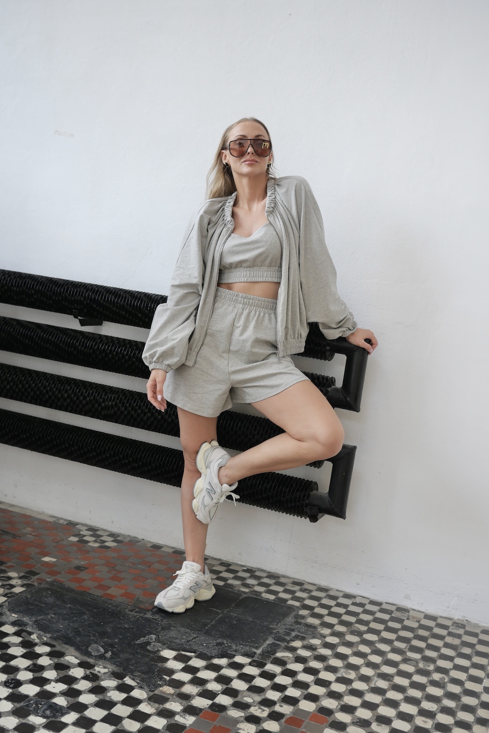 Bluza Ayla Melange stylizacja