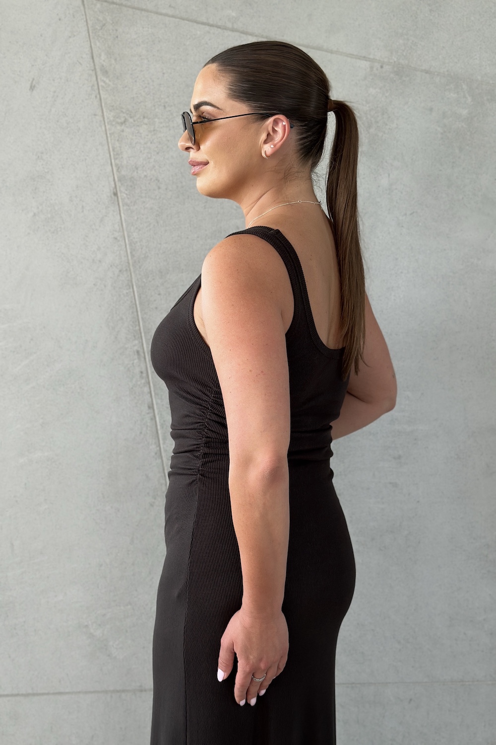 Sukienka Sylvie Brown outfit
