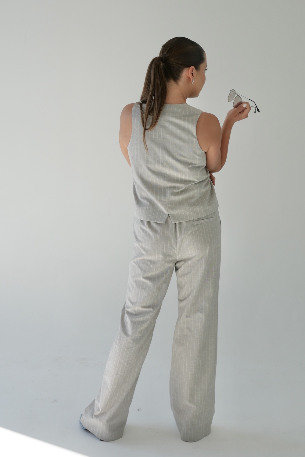 Kamizelka Juno gray stripes - zdjęcie 5
