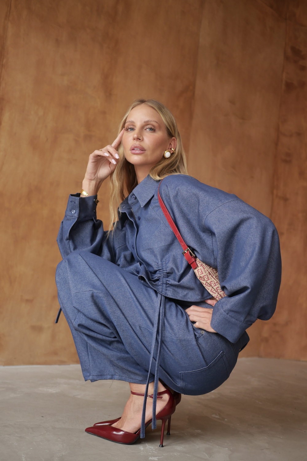 Koszula Simi jeans navy damska zdjęcie 2