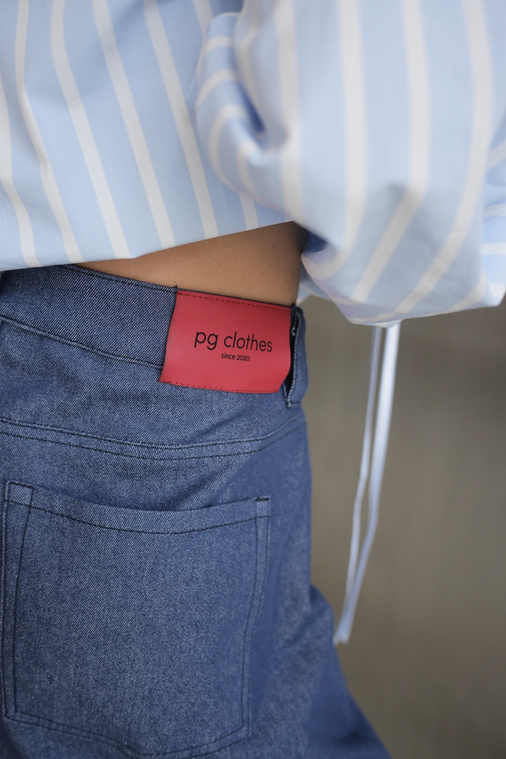 Spodnie Rufi jeans navy damskie zdjęcie 3