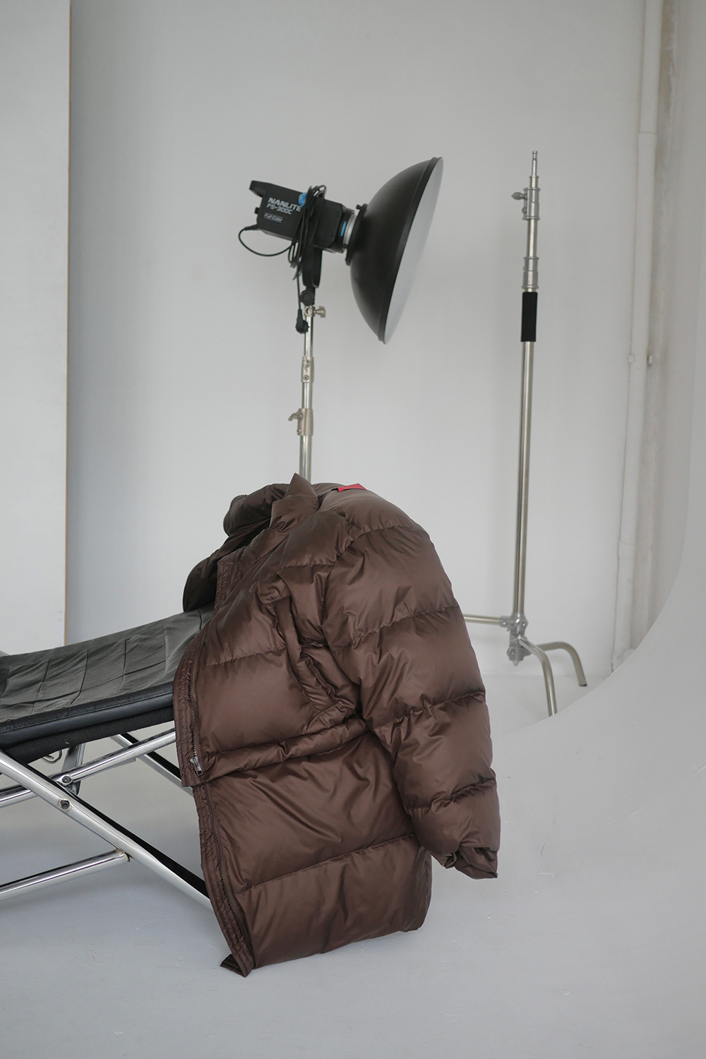 Kurtka puffer Arosa brown damska zdjęcie 4