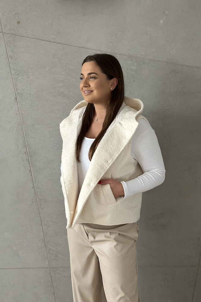 Kamizelka Gaia off-white