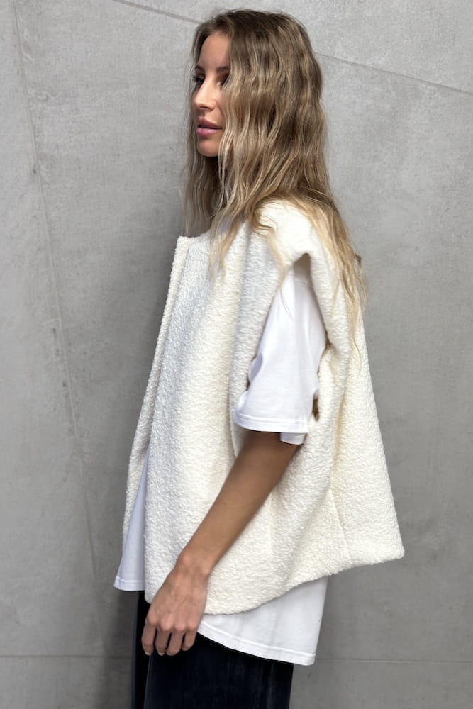 Kamizelka Florence off-white - drugie ujęcie