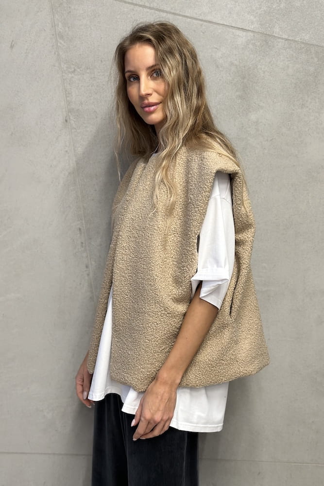 Kamizelka Florence beige - drugie ujęcie