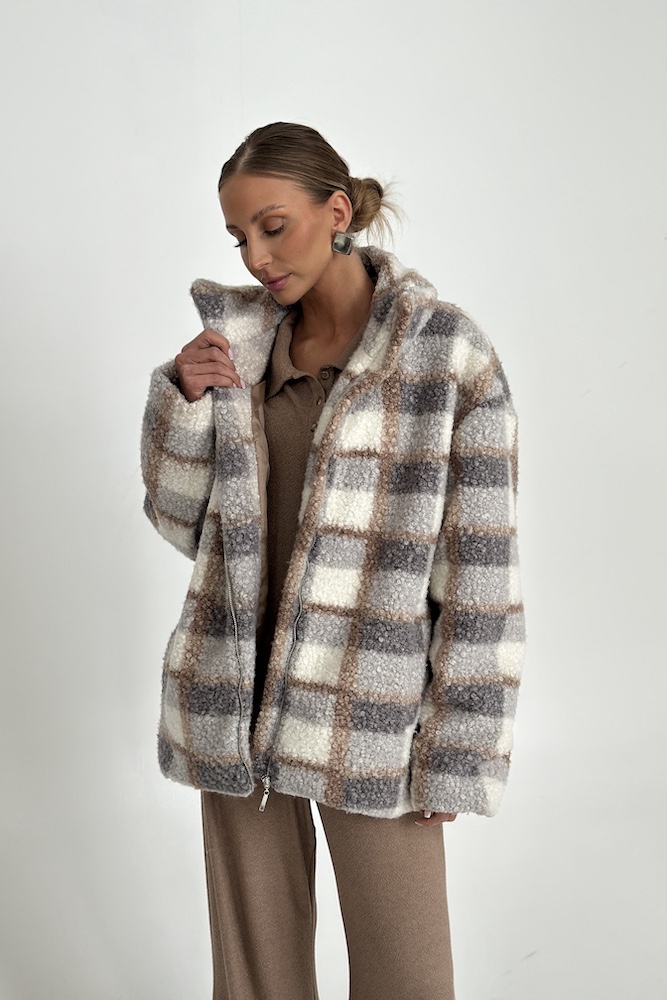 Kurtka Mindy grey beige